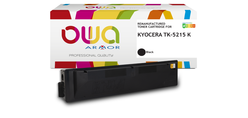 Toner remanufacturé OWA - standard - Noir - pour KYOCERA TK-5215 K