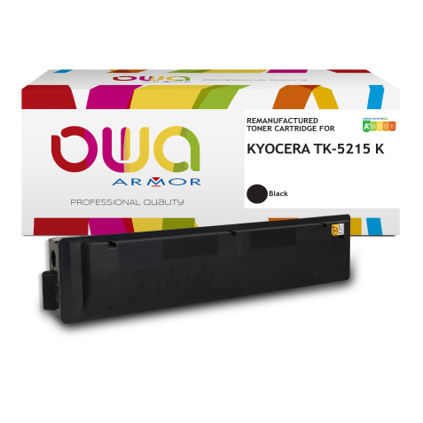 Toner remanufacturé OWA - standard - Noir - pour KYOCERA TK-5215 K