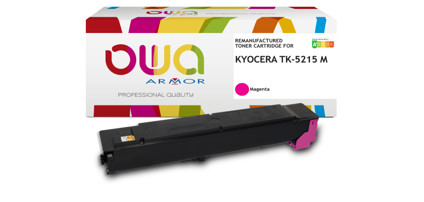 Toner remanufacturé OWA - standard - pour KYOCERA TK-5215 C