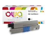 Toner remanufacturé OWA - standard - Noir - pour OKI 46490624