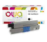 Toner remanufacturé OWA - standard - Noir - pour OKI 46490624