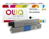 EN_Toner remanufacturé OWA - standard - Noir - pour OKI 46490624