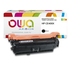 Toner remanufacturé OWA - très très haute capacité - Noir - pour HP CE400X