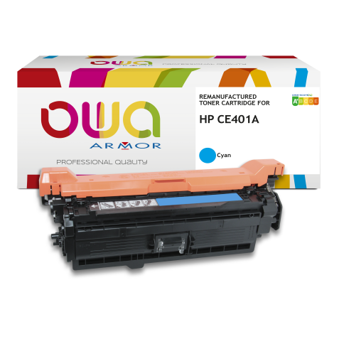 Toner remanufacturé OWA - très très haute capacité - pour HP CE401A