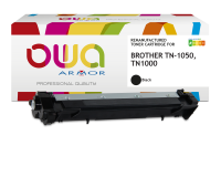 En_toner remanufacturé owa - très très haute capacité - noir - pour brother tn-1050, tn-1000