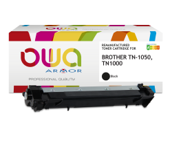 Toner remanufacturé OWA - très très haute capacité - Noir - pour BROTHER TN-1050, TN-1000