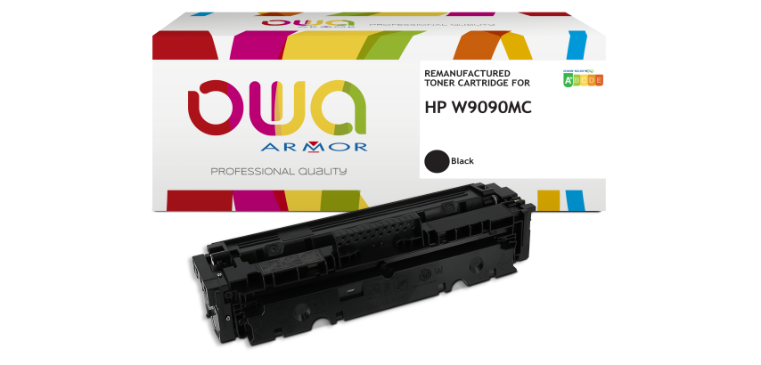 Toner remanufacturé OWA - standard - Noir - pour HP W9090MC
