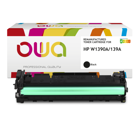 Toner remanufacturé OWA - standard - Noir - pour HP W1390A