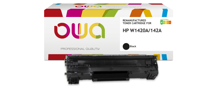 Toner remanufacturé OWA - standard - Noir - pour HP W1420A