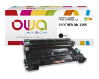 De_toner remanufacturé owa - standard - tambour noir - pour brother dr-3355/sa