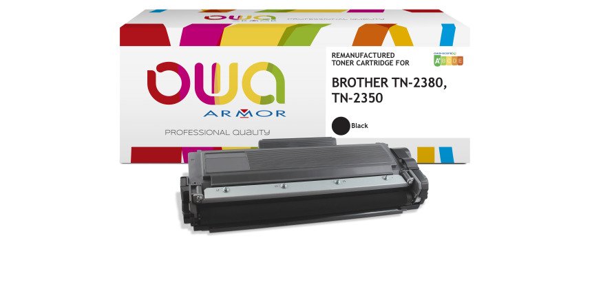Toner remanufacturé OWA - haute capacité - Noir - pour BROTHER TN-2380, TN-2350, TN-2320