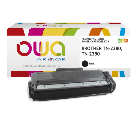 Toner remanufacturé OWA - haute capacité - Noir - pour BROTHER TN-2380, TN-2350