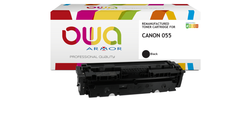 Toner remanufacturé OWA - standard - Noir - pour CANON 055K