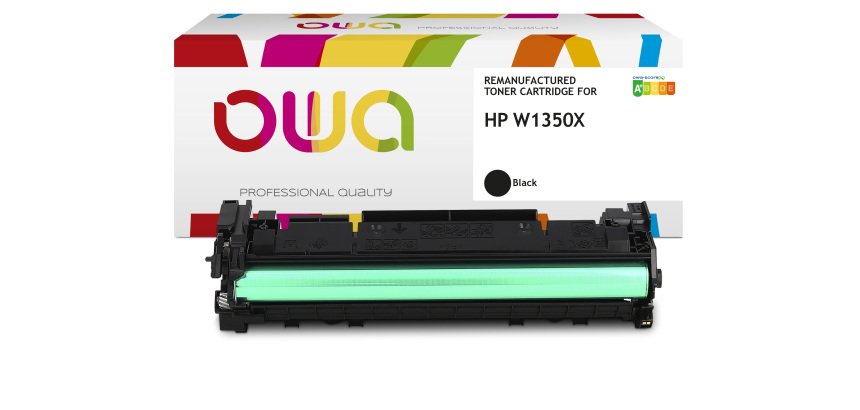 Toner remanufacturé OWA - haute capacité - Noir - pour HP W1350X