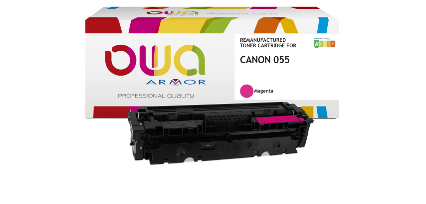 Toner remanufacturé OWA - standard - pour CANON 055C