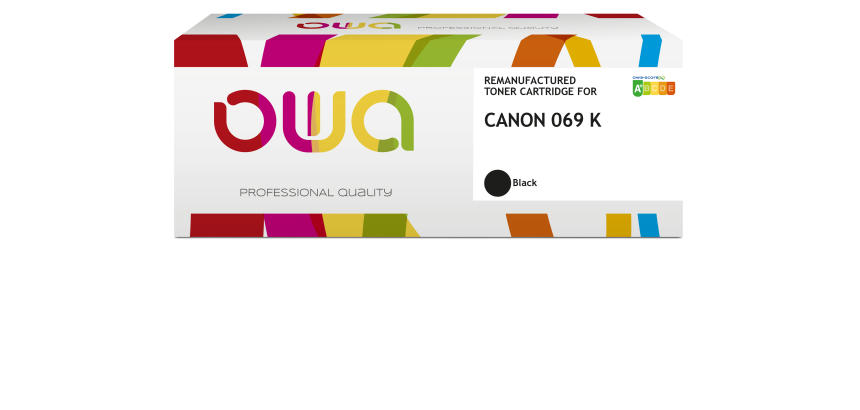 Toner remanufacturé OWA - standard - Noir - pour CANON 069