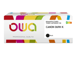 Toner remanufacturé OWA - haute capacité - Noir - pour CANON 069H