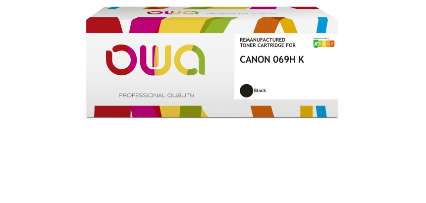 Toner remanufacturé OWA - haute capacité - Noir - pour CANON 069H