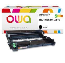 Tambour remanufacturé OWA - standard - Noir - pour BROTHER DR-2510