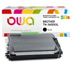 Toner remanufacturé OWA - haute capacité - Noir - pour BROTHER TN-3600XXL