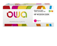 Toner remanufacturé OWA - haute capacité - pour HP W2201X