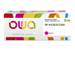 Toner remanufacturé OWA - haute capacité - pour HP W2201X
