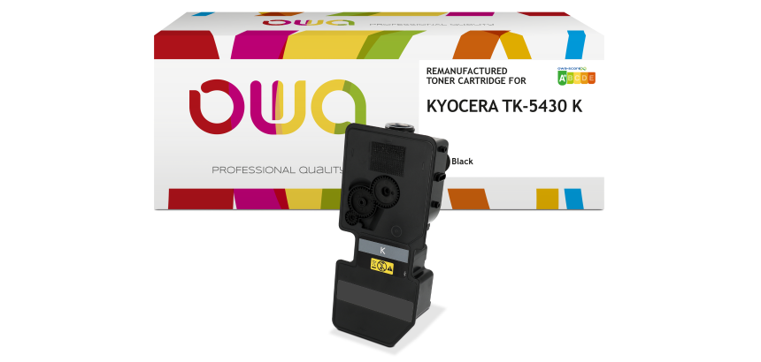 Toner remanufacturé OWA - standard - Noir - pour KYOCERA TK-5430 K