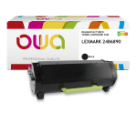 Toner remanufacturé OWA - standard - Noir - pour LEXMARK 24B6890