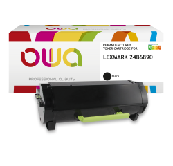 NL_Toner remanufacturé OWA - standard - Black - pour LEXMARK 24B6890