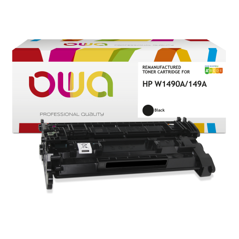 Toner remanufacturé OWA - standard - Noir - pour HP W1490A