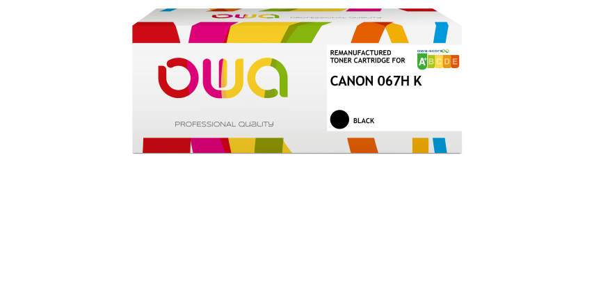 Tóner remanufacturado OWA - alta capacidad - Negro - para CANON 067H