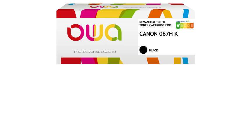 OWA remanufactured toner - high capacity - Black - for CANON 067H
