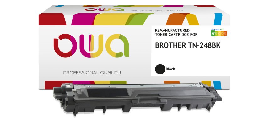 OWA remanufactured toner - standard - Black - for BROTHER TN-248BK