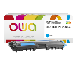 Toner remanufacturé OWA - haute capacité - pour BROTHER TN-248XLC