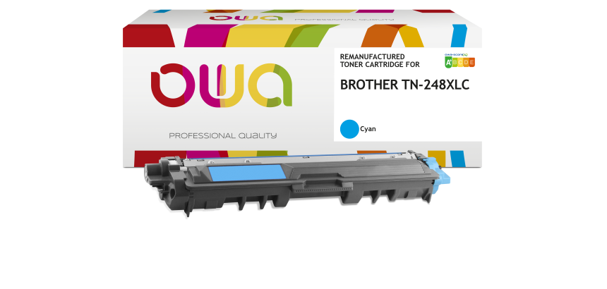 Toner remanufacturé OWA - haute capacité - pour BROTHER TN-248XLC