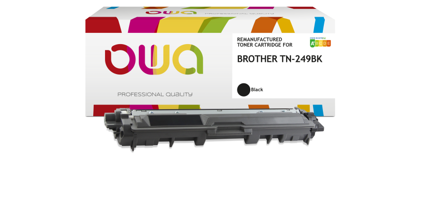 Toner remanufacturé OWA - haute capacité - Noir - pour BROTHER TN-249BK