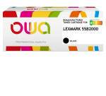Toner remanufacturé OWA - standard - Noir - pour LEXMARK 55B2000