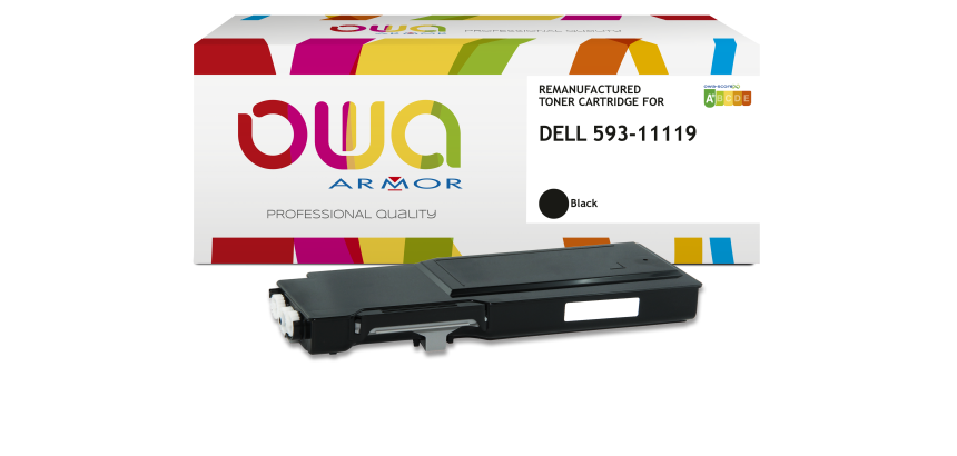 Toner remanufacturé OWA - standard - Noir - pour DELL 593-11119