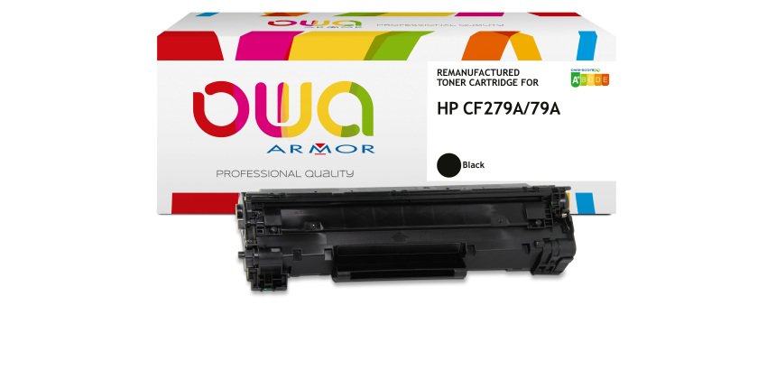 Toner remanufacturé OWA - très très haute capacité - Noir - pour HP CF279A