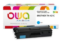 Toner remanufacturé OWA couleurs séparées compatible BROTHER TN-421 pour imprimante laser