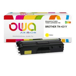 Toner remanufacturé OWA - standard - pour BROTHER TN-421C