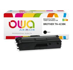 Toner remanufacturé OWA - haute capacité - Noir - pour BROTHER TN-423BK