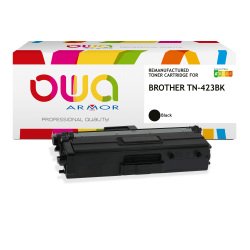 Toner remanufacturé OWA - haute capacité - Noir - pour BROTHER TN-423BK