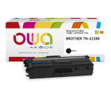 Toner Owa compatible Brother TN-423BK haute capacité, noir, pour imprimante laser