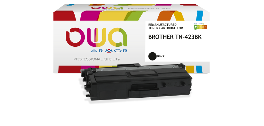 Toner Owa compatible Brother TN-423BK noir pour imprimante laser
