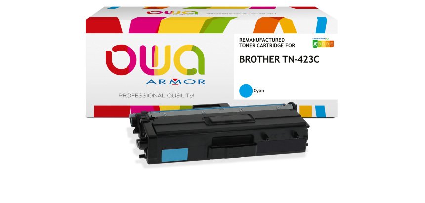Toner remanufacturé OWA - haute capacité - pour BROTHER TN-423C