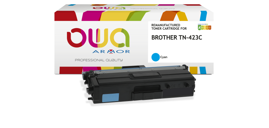 Toner OWA compatible Brother TN-423 couleurs séparées pour imprimante laser