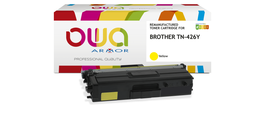 Toner remanufacturé OWA - haute capacité - pour BROTHER TN-426Y