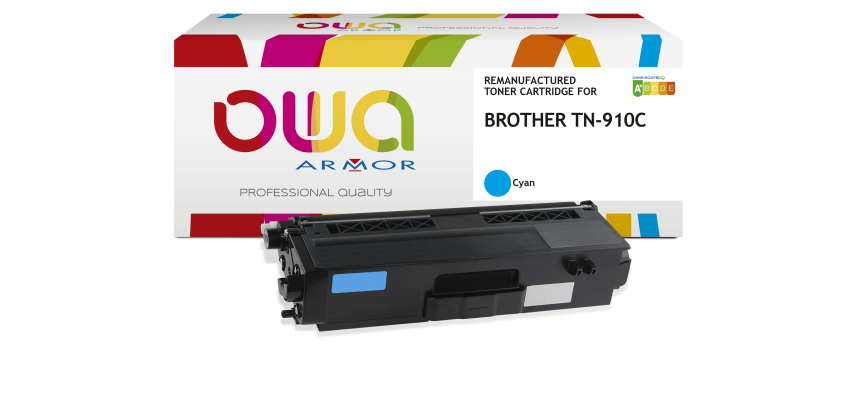 Toner remanufacturé OWA - standard - Cyan - pour BROTHER TN-469C, TN-910C