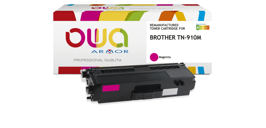 Toner remanufacturé OWA - standard - Magenta - pour BROTHER TN-910M, TN-469M
